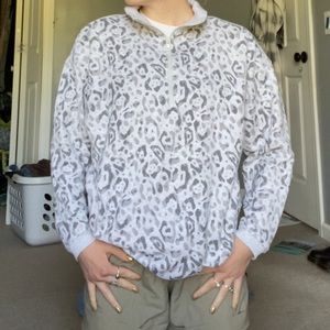 Cheetah print pullover